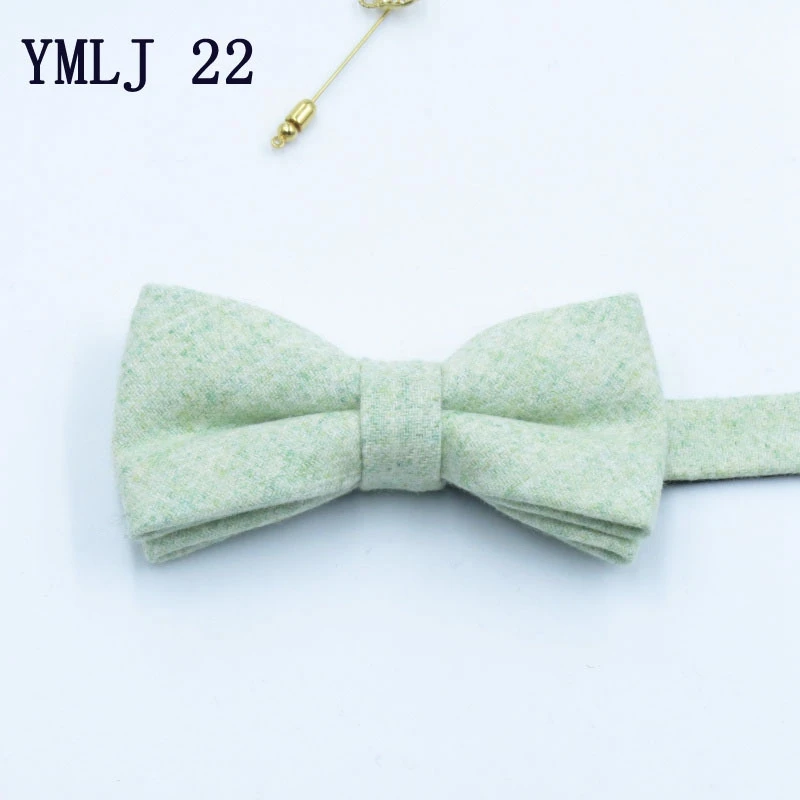 ZY-YMLJ22 Шерстяные галстуки-бабочки для мужчин модные регулируемые шерстяные галстуки-бабочки Свадебная деловая Вечеринка бабочка для жениха аксессуары для взрослых галстуки-бабочки - Цвет: ZY-YMLJ22