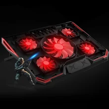 Высококачественный охладитель для ноутбука Подставка для ноутбука коврик против скольжения usb-соединение 5 охлаждающий вентилятор для 15 15,6 17 дюймовый кулер для ноутбука кронштейн