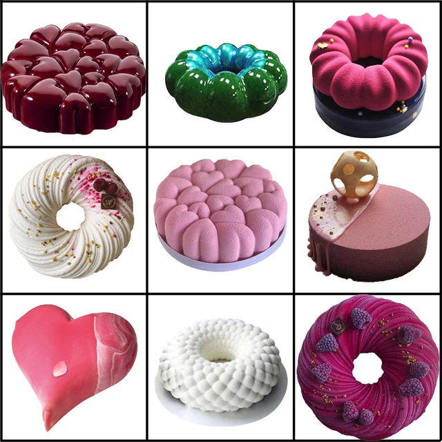 Mousse Cake Mould Love Heart Dessert Silicone Molds Cake Pudding Decorating  Tools Bakeware Dessert Moulds Baking Pastry Decorate - AliExpress