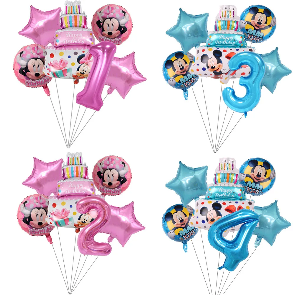 1 Набор 18 дюймов Микки и Минни Маус|Воздушные шары аксессуары| |