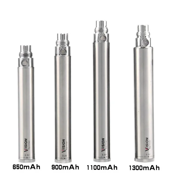 

Vision Spinner Battery Electronic Cigarette 4.8V Variable Voltage Ego-c Twist Battery 1300mah 510 Thread Fit Vape Pen MT3 Tank