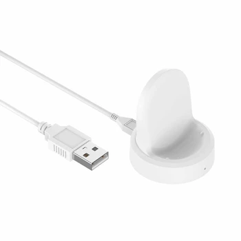 

USB Wireless Charger Stand Cradle Dock for -Samsung -Galaxy Watch 3 41mm/45mm R840 R850 Active 1/2 40/44mm R830 R820