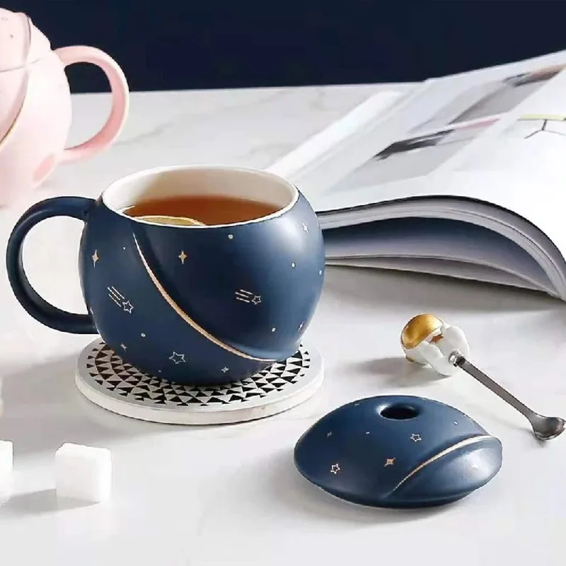 Tasse De Planète De Fusée De Dessin Animé, Tasse D'eau D'astronaute De  L'espace Créatif, Tasse À Café De Grande Capacité, Boîte-cadeau, Tasse En