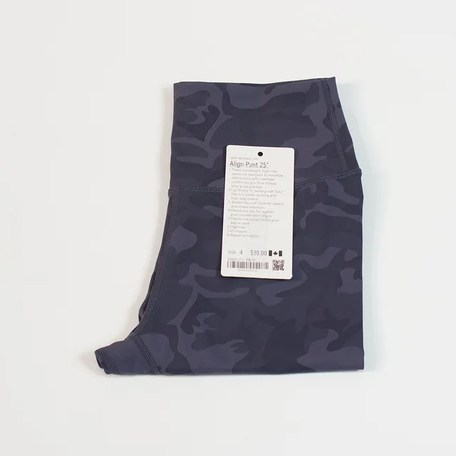 Lulu High Waist Yoga Leggings Leopard Camouflage Print Fitness Women Sport Pants Tight Gym Athletic High-rise Align Buttery Soft Navy camouflage