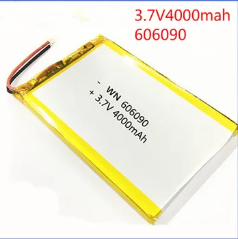 

3.7V 606090 4000mAh rechargeable Premium lipo polymer lithium batteries with protective PCB charging module