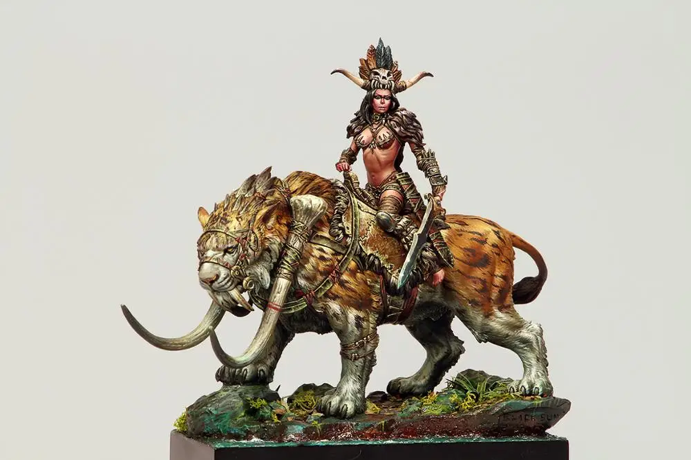 

[tusk model]75mm Scale Unassembled Resin figures resin model Kits S75009