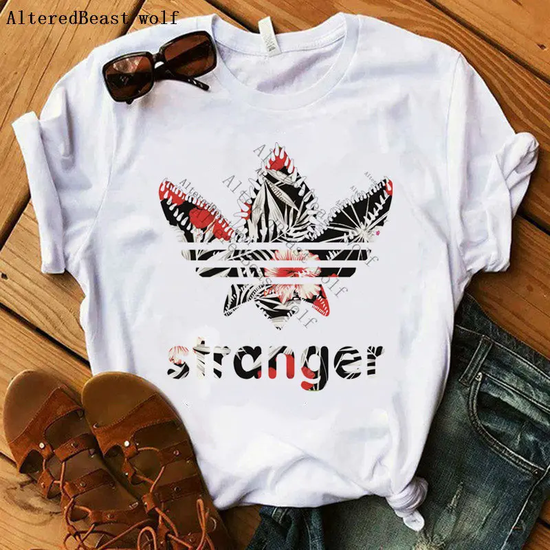 Ortografía Intenso Multitud Camisetas Harajuku Stranger Things 3 con estampado de flores para mujer,  camisetas informales de Eleven, camisetas de manga corta para mujer, ropa  para mujer 2019|Camisetas| - AliExpress