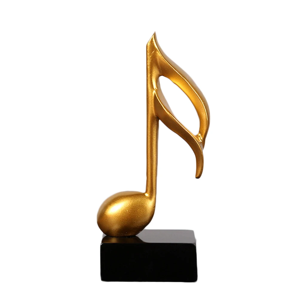 Мини музыкальная Нотная модель фигурки полимерные миниатюры статуэтки DIY ремесла настольные украшения для гостиной фортепиано домашний декор - Цвет: Golden C