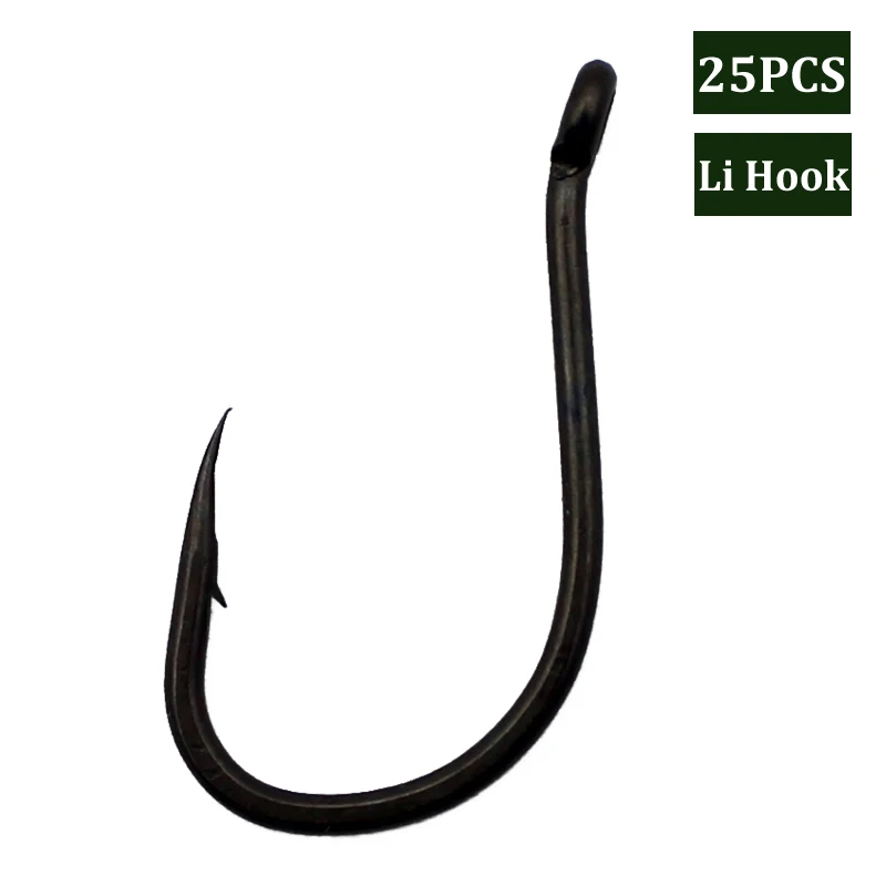 

25PCS Multi Size Carp Fishhook Barbed Jig Hook Carp Fly Fishing Bait Chod Rig Hook Tackle Carp Barbed Fishhook Accessories Hooks