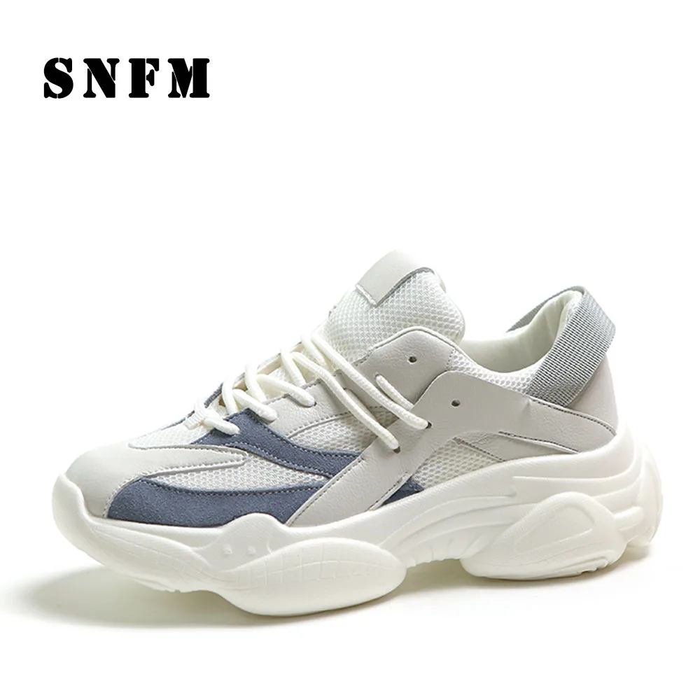 

Women's Vulcanize Shoes Woman 2020 Spring Fashion platform Sneakers Comfy Lace-up Women's Shoes