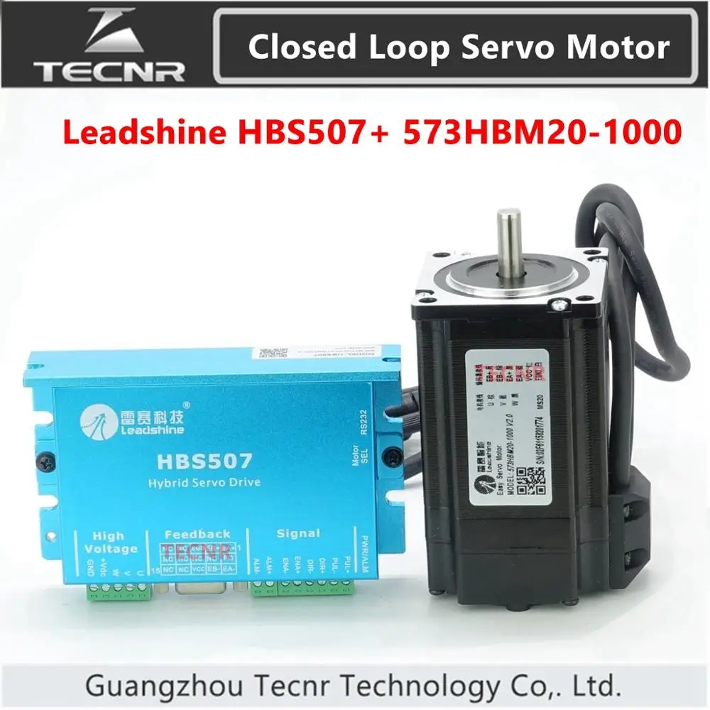 Оригинальный фрикционный трехфазный Серводвигатель HBS507 573HBM20 1000 с кодировщиком