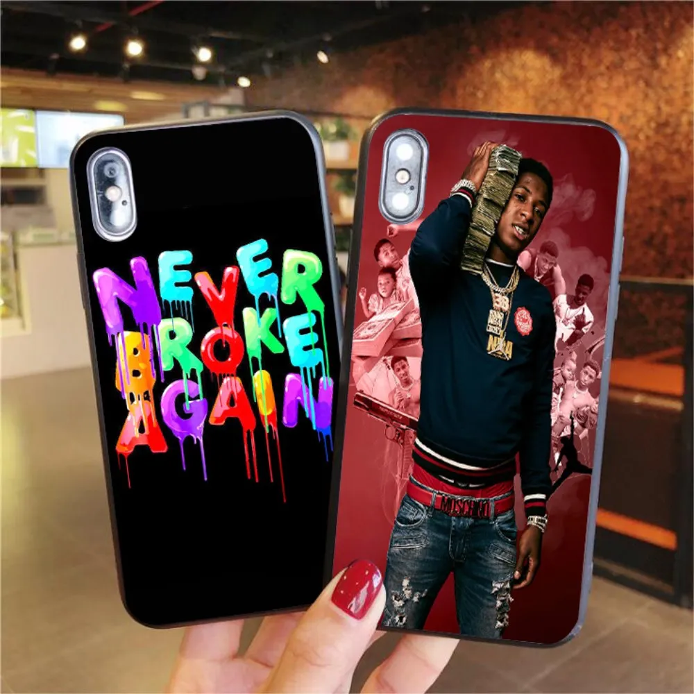 Phone Case For iPhone X XR XS MAX Never Broke Again YoungBoy Pop rapper 11 6 6S 7 8Plus Soft silicone Cover |