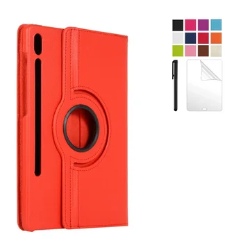 

Magnetic Case For Samsung Galaxy Tab S6 10.5 Inch 2019 SM-860/T865 360 Degree Rotating Case Protective Shell Case with pen+film