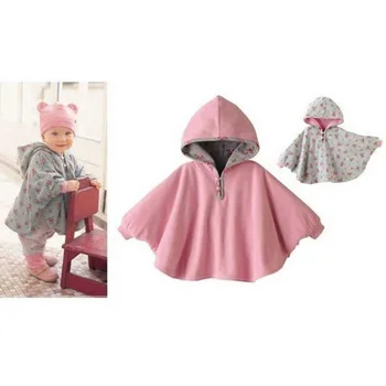 

CYSINCOS High Quality Baby Cloak Two-sided Wear England Style Newborn Winter Thicking Coat Jacket Infant Outwear Baby Cape