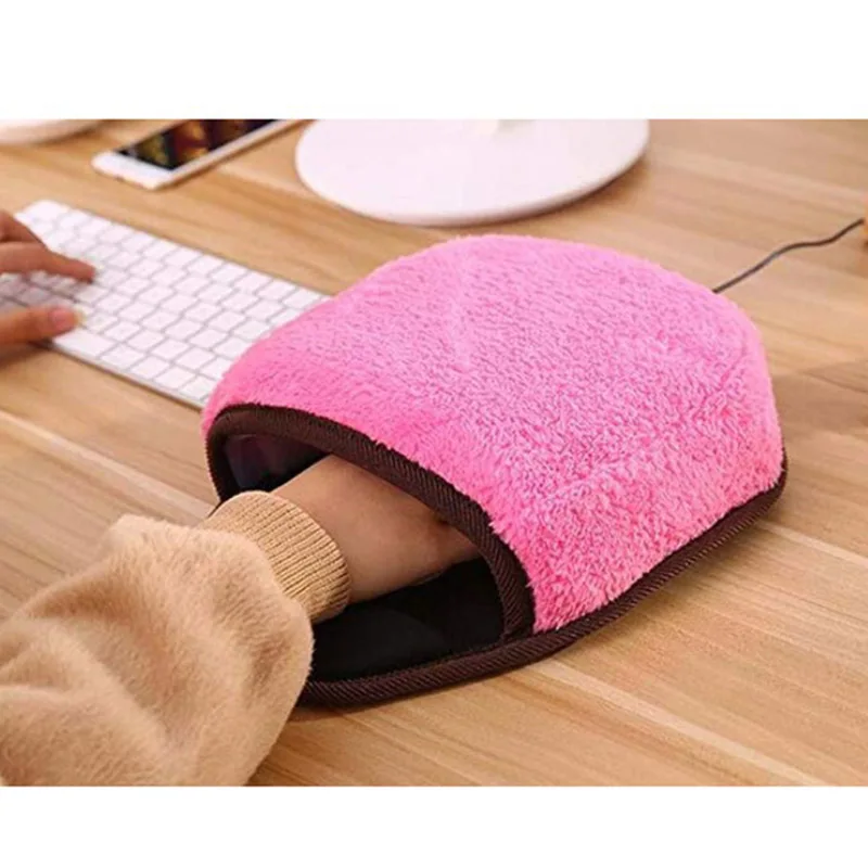 USB коврик для мыши с подогревом зимний Коврик Для Мыши Mause Alfombrilla Ordenador грелка для рук с ремешком на руку теплый зимний коврик для мыши USB порт