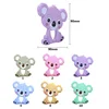 BOBO.BOX 1pc Baby Teething Toys Cartoon Animal Koala Owl Fox Raccoon Food Grade Silicone Teether For Baby Chew Toy Silicone Bead 3
