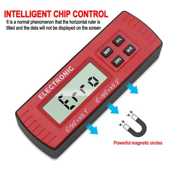 

IP54 Electronic Digital Level Angle Gauge Protractor Angle Finder Bevel Gauge With Magnetic Base Level Processing Instrument