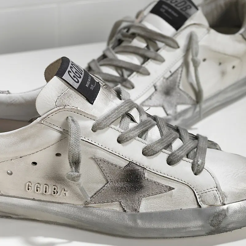 Кроссовки GGDB SUPER STAR in Pelle e Stella in Camoscio
