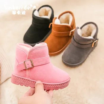 

2019 new plush warm baby toddler boots fashion toddler snow boots boys and girls shoes winter shoes 1-16 years old children's an