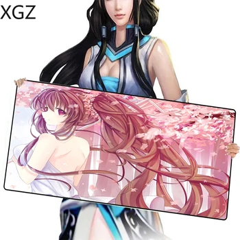 

XGZ Hot Anime Hatsune Sakura Girl Game Mousepad Rubber PC Computer Player Mouse Pad Desktop Lock-edge CS GO LOL Dota