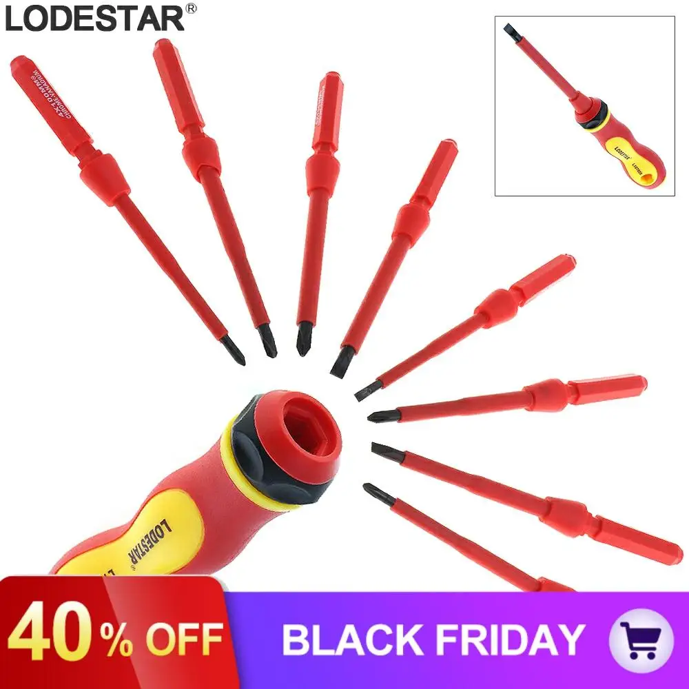 L107808 Portable 8 in 1 Replace Type Multifunction Insulation Screwdriver Set