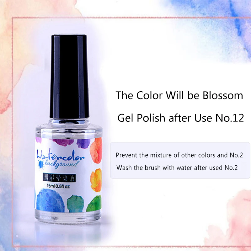 15 мл дымовой эффект растушевки пузырьки акварельные чернила для лака Цветущий