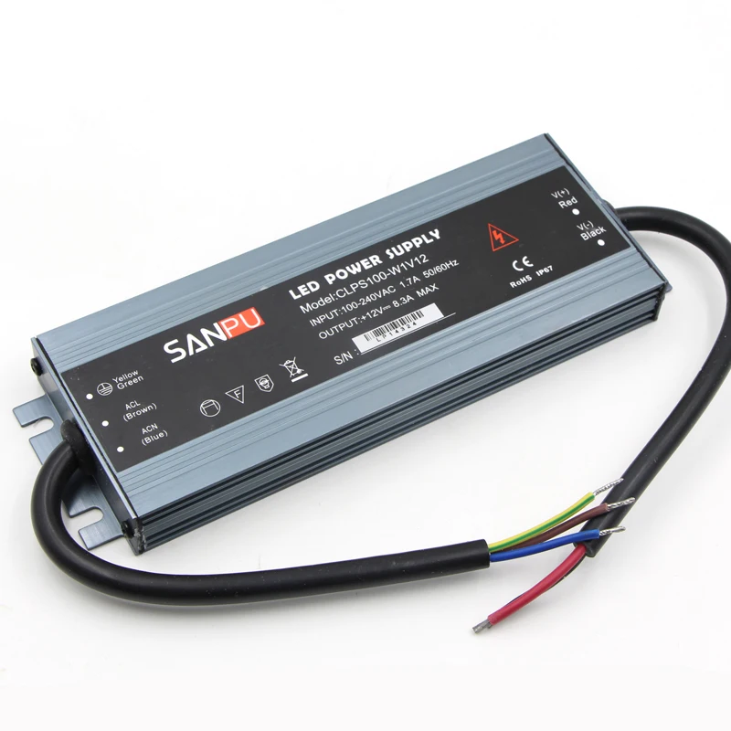 Description Picture 4 of itemLED Strip Power Supply 110V 220V to 12V 24V LED Driver IP67 Waterproof Ultra Thin LED Light Transformer 60W 100W 120W 150W 200W