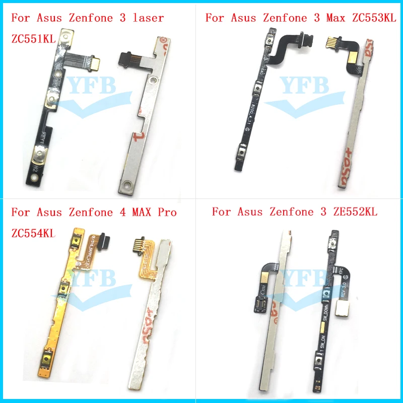 Гибкий кабель для Asus Zenfone 3 4 laser ZC551KL Max Pro ZC554KL ZE552KL ZC553KL с кнопками включения и