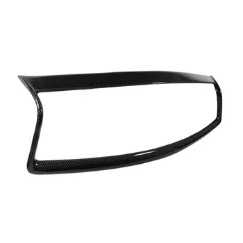 

New Q50 Real Carbon Fiber Car Front Bumper Grill Outline Moulding Trim Racing Grille Grill Frame For Infiniti Q50 2014-2017