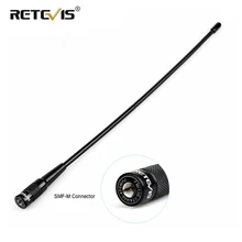Antenne mâle RHD 771 SMA à chape pour dispositifs Yaesu, capteur VHF UHF 37,5 cm pour talkie walkie, compatible avec les modèles VX 3R VX 5R chape RT1 RT3S, RT3, RT81 pour TYT, 