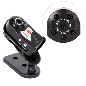 

New Mini Q7 Camera 480P Wifi DV DVR Wireless IP Cam Brand New Mini Video Camcorder Recorder Infrared Night Vision Small Camera