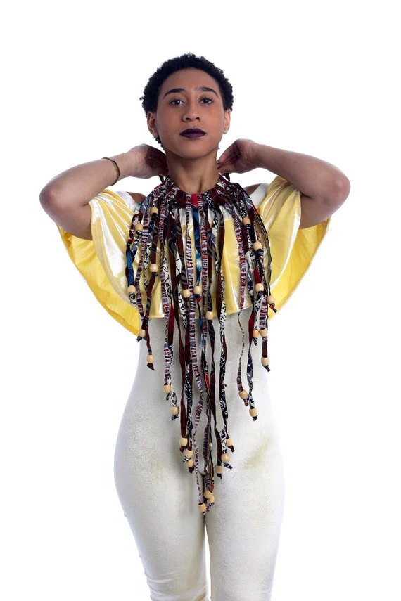 

2019 African Ankara Necklaces Wax Print Fabric Colorful Necklace Shawl African Ankara Handmade Necklace Tribal Jewelry SP122