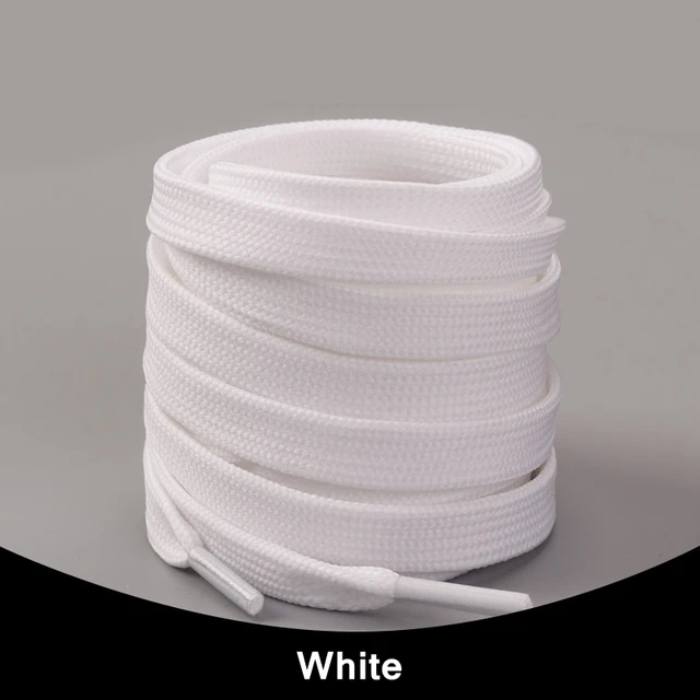 1Pair Sneakers Shoelaces Shoes Accessories Laces for Shoes Unisex Flat Shoe Laces Shoe Strings Shoelaces  Af1 white