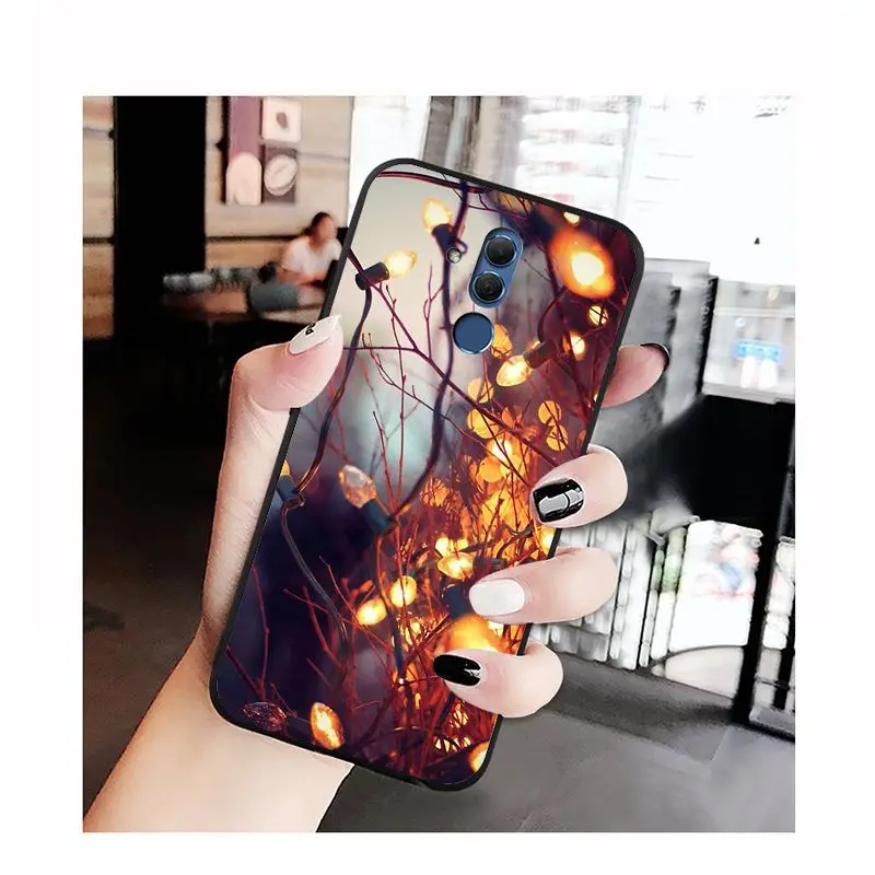 MaiYaCa Пейзаж Зима светильник снег чехол для телефона для huawei Коврики 10 20 Lite 20X Коврики 20 10 Pro Коврики 9 Nova3 3i