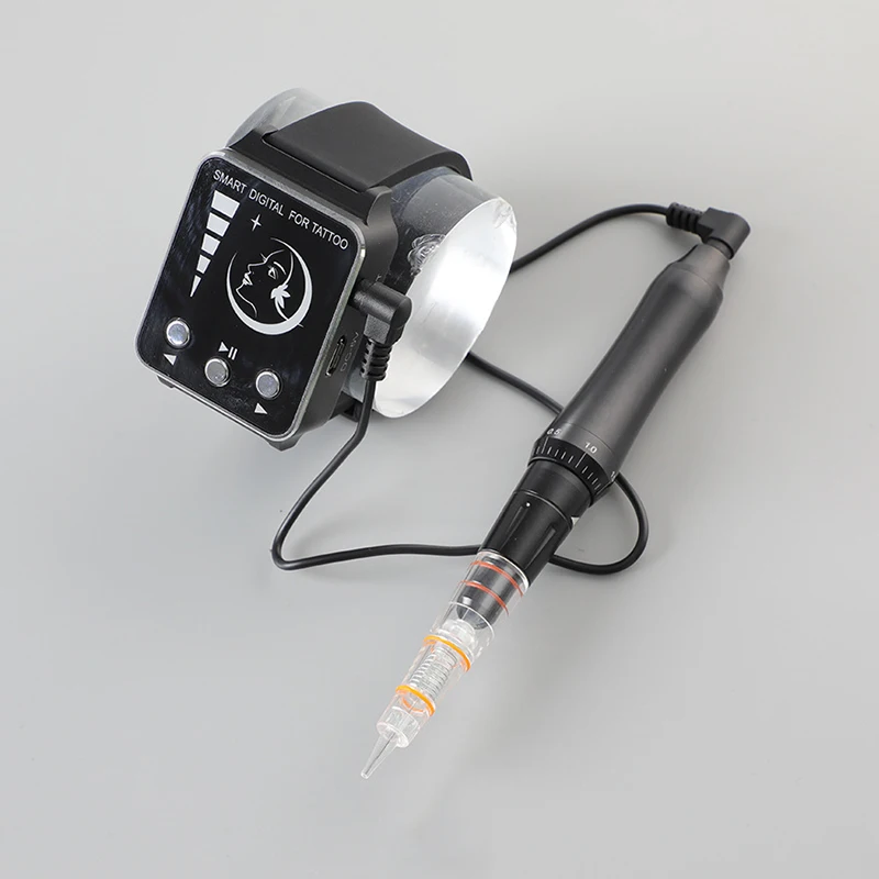 US $56.80 1 set Professional Microblading Machine with Watch Digital Rotary Tattoo Machine Pen for Permanent Makeup Eyebrow Lip PMU Supply
