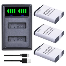 EN-EL23 ENEL23 EN EL23 batería + LED USB Dual cargador con puerto tipo C para cámara Nikon COOLPIX P900, P610, P600, B700, S810c
