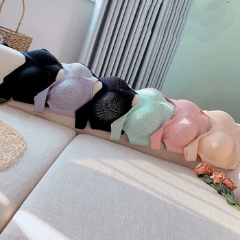 

New Solid Color Seamless Bra Sexy Underwear Padded Intimates Padded Bralette Breathable Lingerie For Women Underwear Female