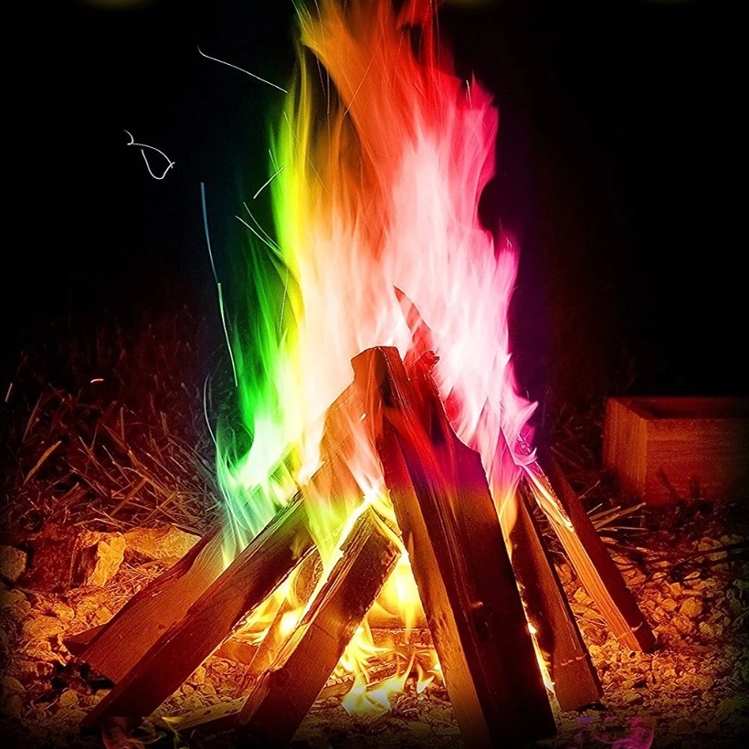 

Professional color flame powder magic flame color agent party beach campfire supplies