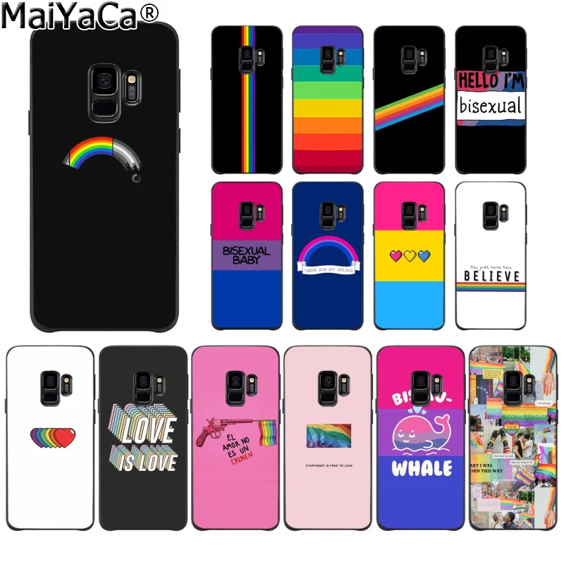 MaiYaCa лесбийские бисексулы трансгендер Радуга ЛГБТ чехол для телефона Samsung S9 plus S5 S6