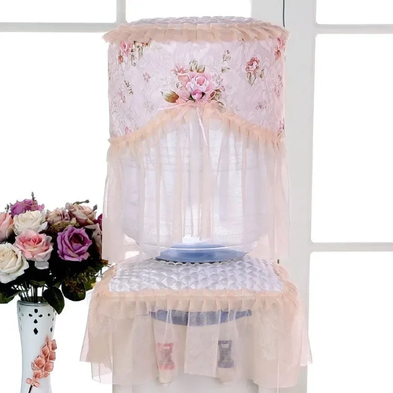 Drinking Fountain Cover Dust Cover Modern Minimalist Lace Fabric Living Room Household Drinking Fountain Two-Piece