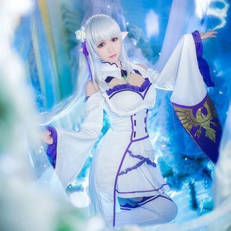 

Re Zero Cosplay Ram Rem Maid Apron Dress Uniform Cosplay Costume Waitress Maid Party Stage Halloween Costumes For Women