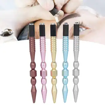 

5pcs Portable Microblading Eyebrow Shader Tattoo Pen Manual Lip Tattoo Pen Accessory Semi-Permanent Makeup Tattoo Supply