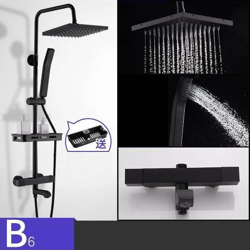 Piscina Prysznic Preto Conjunto Ducha Regadera панель черная Душевая система для ванной комнаты