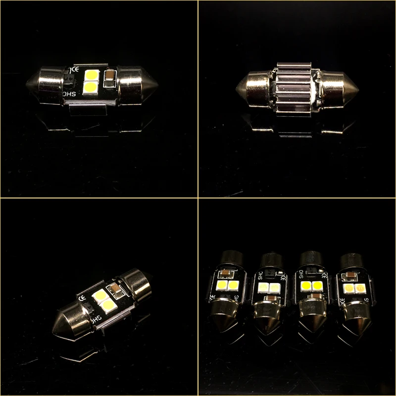 2x C5W автомобиля led 28 мм 29 мм Festoon C10W 6641 6614F солнцезащитный козырек туалетное зеркало светильник двери купольная лампа для чтения/белый/голубой/фиолетовый/12 V 24V