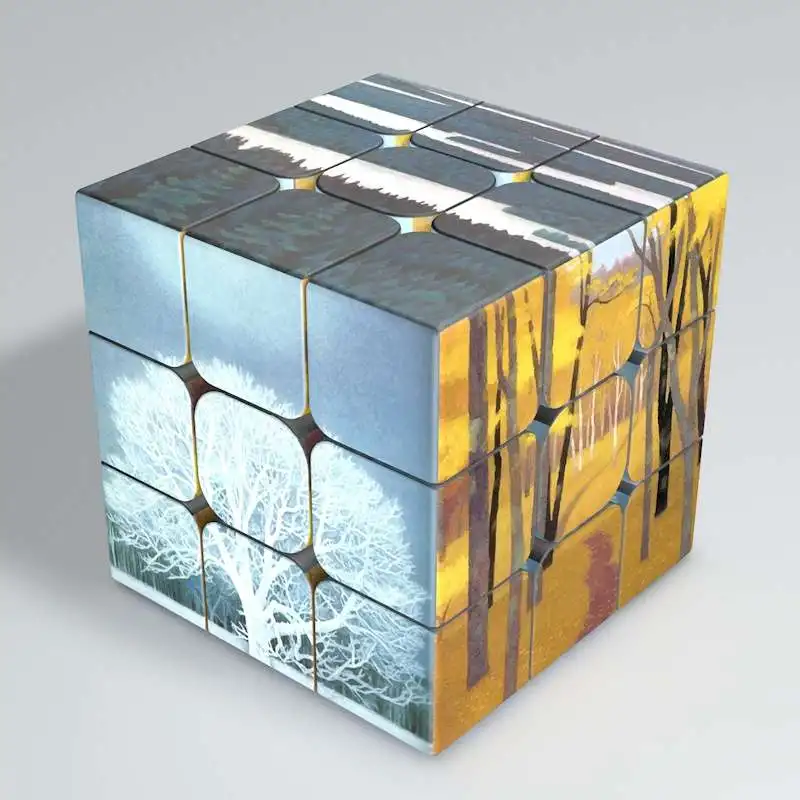 Лидер продаж персонализированный diy 3x3x3 волшебный кубик для самостоятельного