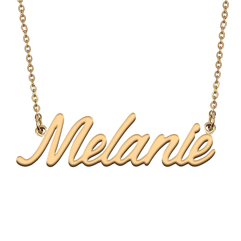 Melanie Custom Name Necklace Customized Pendant Choker Personalized Jewelry Gift for Women Girls Friend Christmas Present