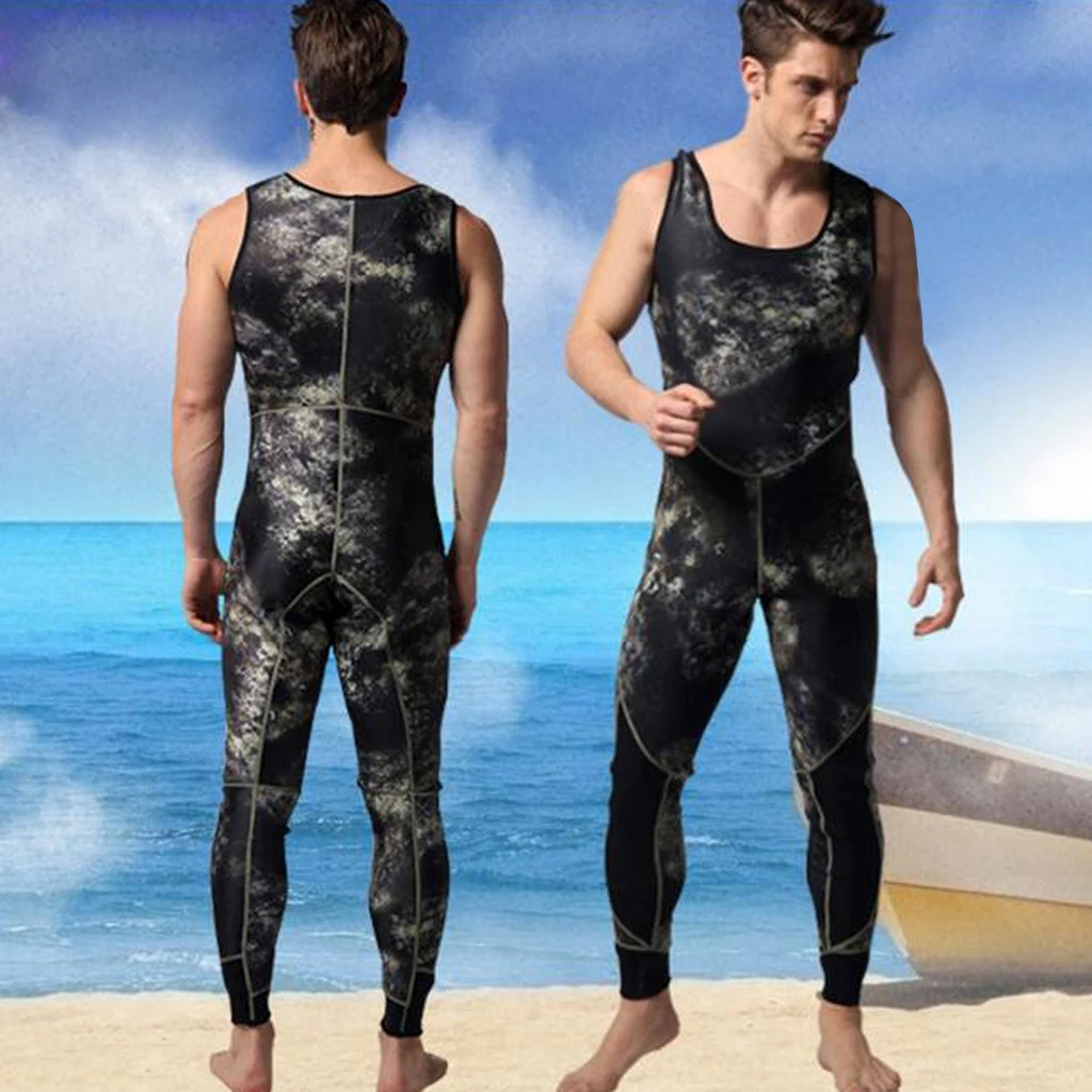 Premium Spearfishing Wetsuits 3mm Neoprene 2-Pieces Hoodie Snorkeling Full Suits Long Sleeve Neoprene Wetsuit Top for Men Women