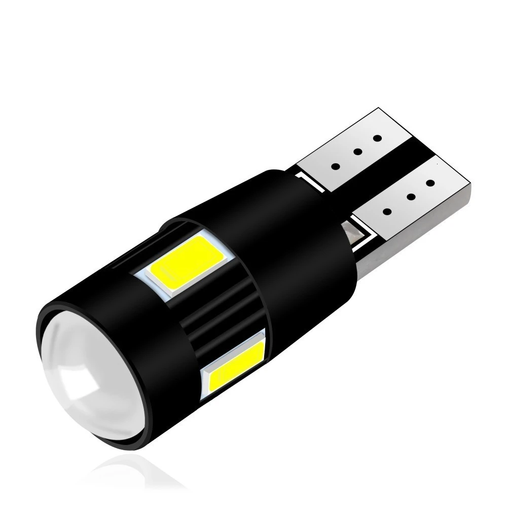 2 шт. светодиодный T10 W5W 6 SMD 5730 габаритный Автомобильный Фонарь Авто Лампа 12 В свет