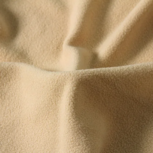 100*160 см флис ткань Толстый хлопок Мягкий зимний теплый плюш платье Ткань бархатная ткань DIY Ручная работа шитье домашний тканый - Цвет: Beige