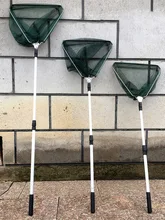 Aluminum Alloy Retractable Fishing Net Telescoping Small Mesh Foldable Landing Net Pole Casting Network Trap for Fly Fishing